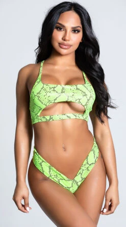 Yandy Craving Cobra Bikini Bottom -Swimwear Specialty Shop EY 4214T 4214B GREEN 1 PS12172020