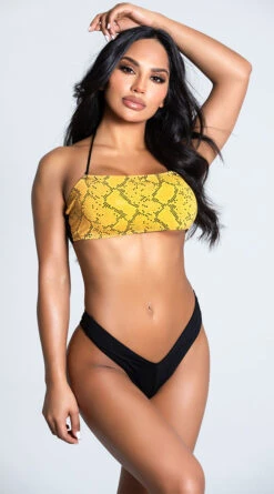 Yandy Snake Around Solid Bikini Bottom