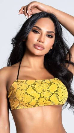 Yandy Snake Around Bandeau Top -Swimwear Specialty Shop EY 4216T TOP YELLOW 3 UPDATED PS12172020