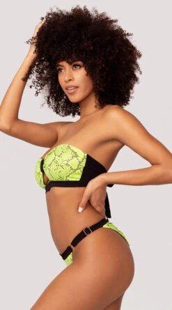 Yandy Snake Charmer Bikini Bottom -Swimwear Specialty Shop EY 4218T EY 4218B YANDY SNAKE BIKINI SWIMSUIT GREEN 40 1