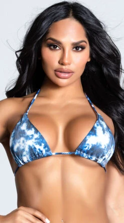 Yandy Tempting Tie Dye Bikini Top -Swimwear Specialty Shop EY 4222T TOP BLUE 3 PS12172020