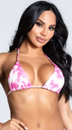 Yandy Tempting Tie Dye Bikini Top -Swimwear Specialty Shop EY 4222T TOP PINK 3 PS12172020