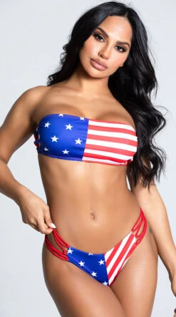 Yandy Pride Or Die Bikini Bottom -Swimwear Specialty Shop EY 4227T 4227B AMERICA 10 PS12172020