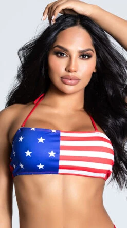 Yandy Pride Or Die Bandeau Top -Swimwear Specialty Shop EY 4227T TOP AMERICA 1 PS12172020