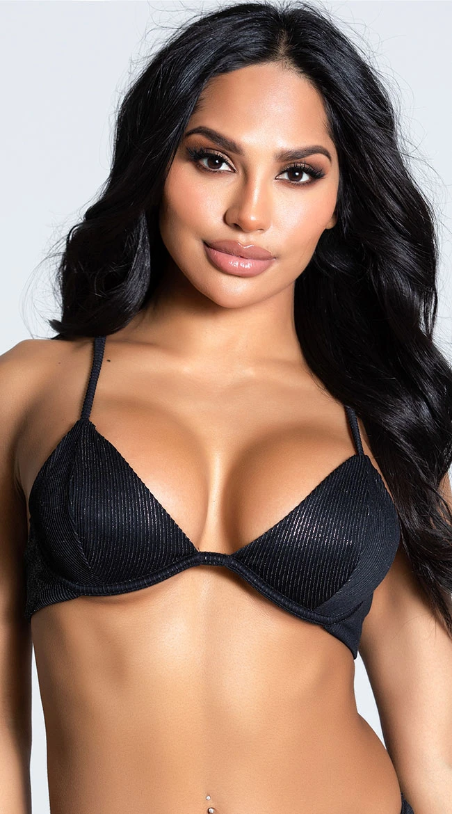 Yandy Metal Heart Bikini Top 1 Yandy Metal Heart Bikini Top