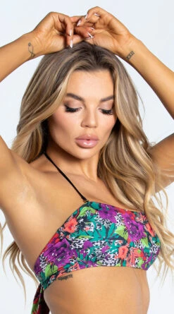 Yandy Tropical Oasis Bandeau Bikini Top -Swimwear Specialty Shop EY 4300T TOP LEO 5 YANDY PS02172022 copy