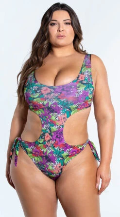 Yandy Plus Size Tropical Oasis One Piece Swimsuit -Swimwear Specialty Shop EY 4301X 2 YANDY PS02172022