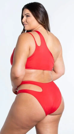 Yandy Plus Size Double Strapped Bikini Bottom -Swimwear Specialty Shop EY 4322TX 4322BX RED 9 YANDY PS02172022