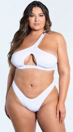 Yandy Plus Size Essential White Basic Bikini Bottom -Swimwear Specialty Shop EY 4329TX 4329BX WHT 2 YANDY PS02172022 copy