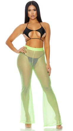 Forplay Nostalgic Neon Fishnet Pants