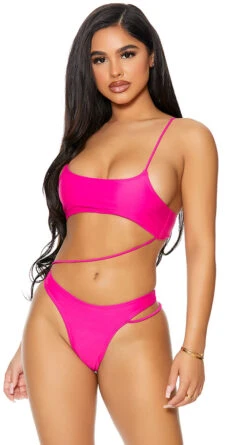 Forplay Bonaire One Piece Swimsuit -Swimwear Specialty Shop FP 441411 fuchsia alt3 lg 2021APR29176