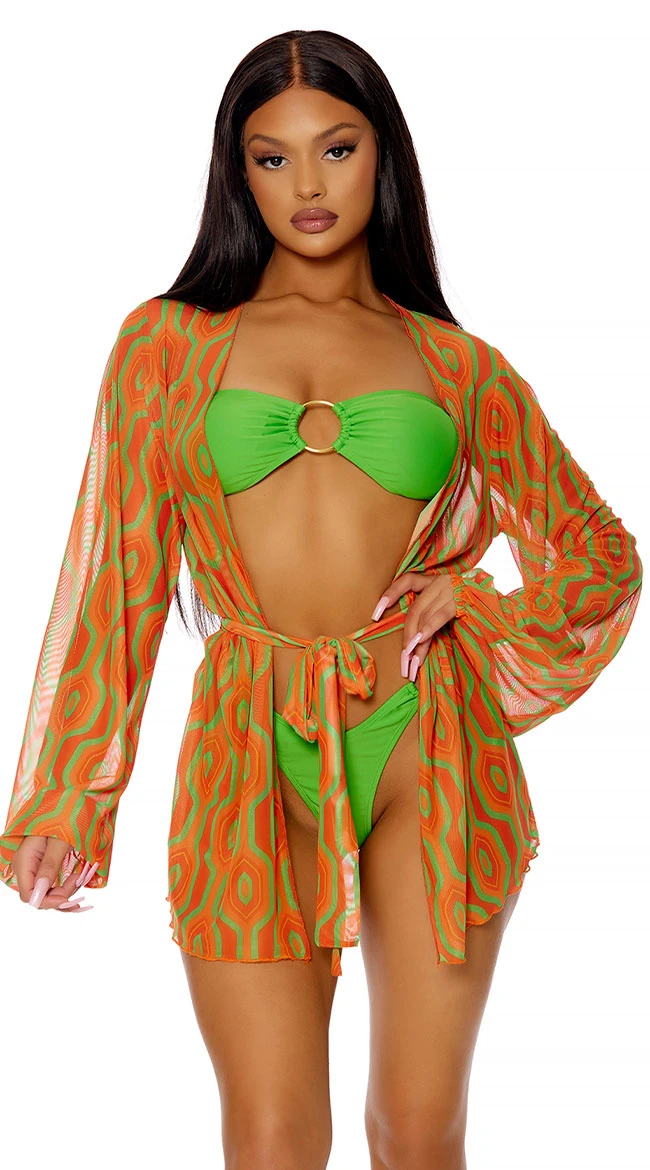 Forplay Cover Me Vintage Mesh Kimono 2 Forplay Cover Me Vintage Mesh Kimono - Image 2