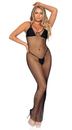 LEG AVENUE Net Ready Maxi Dress -Swimwear Specialty Shop LA 86963 01 001 2021MAR28878
