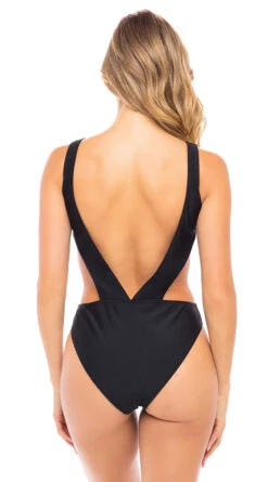 Capri Zipper One Piece -Swimwear Specialty Shop OL 88 11247 BK BACK HR 2020JANSWIM18858