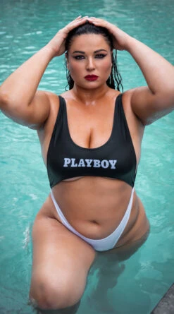 Playboy Plus Size Easy Like 80's One Piece -Swimwear Specialty Shop PB 4187X 3 EDS YANDY PS03182021