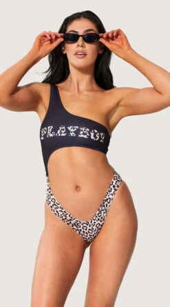 Playboy Retro Leopard One Piece Swimsuit -Swimwear Specialty Shop PB EY4340 MULTI F 2022JUNE48744