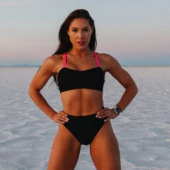 Kelsey High Cut Bottoms, Black -Swimwear Specialty Shop Photo May 04 9 09 32 PM