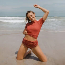 Rosewood Short Sleeve Rash Guard -Swimwear Specialty Shop RASH GUARD 1