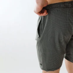 Wind And Sea Shorts, Black Checkers 12 Wind And Sea Shorts, Black Checkers -Swimwear Specialty Shop WIND AND SEA BLACK CHECKERS WEB 5