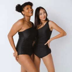 Icon Ruched One-Piece, Black -Swimwear Specialty Shop icon ruched 2